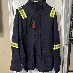 Bulwark FR Men's Reflective Jacket Flame Resistant Work Wear Size 2XLQ NEW!